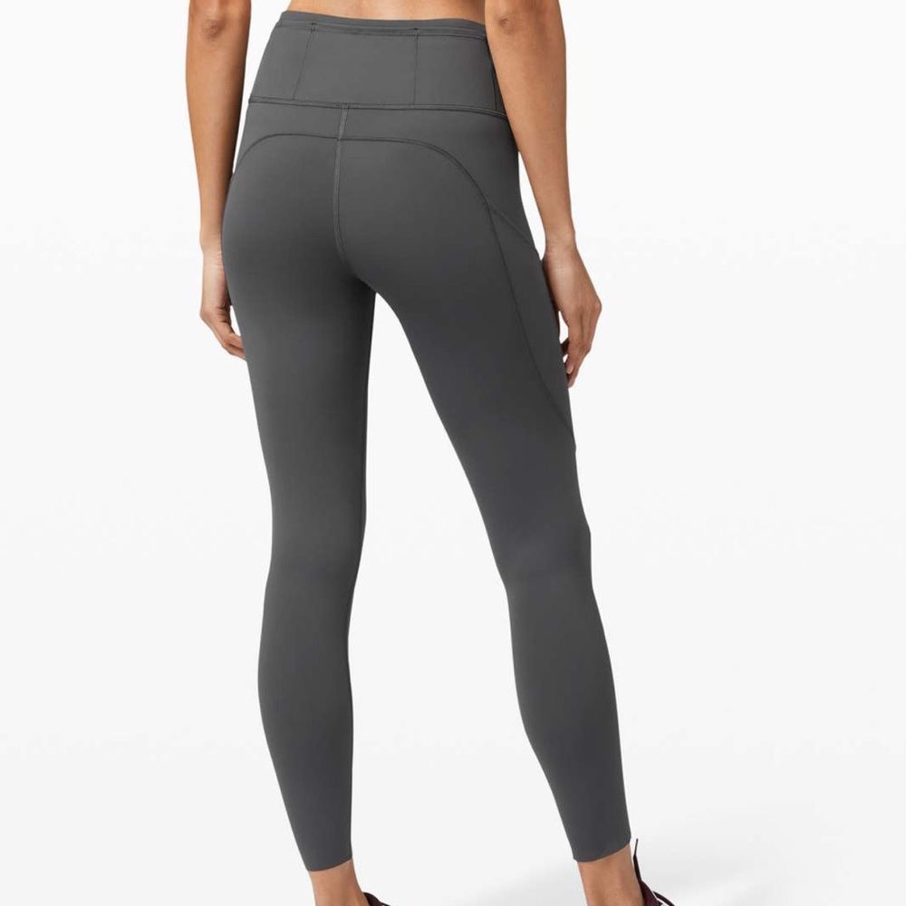 Lululemon reflective graphite grey leggings 25”